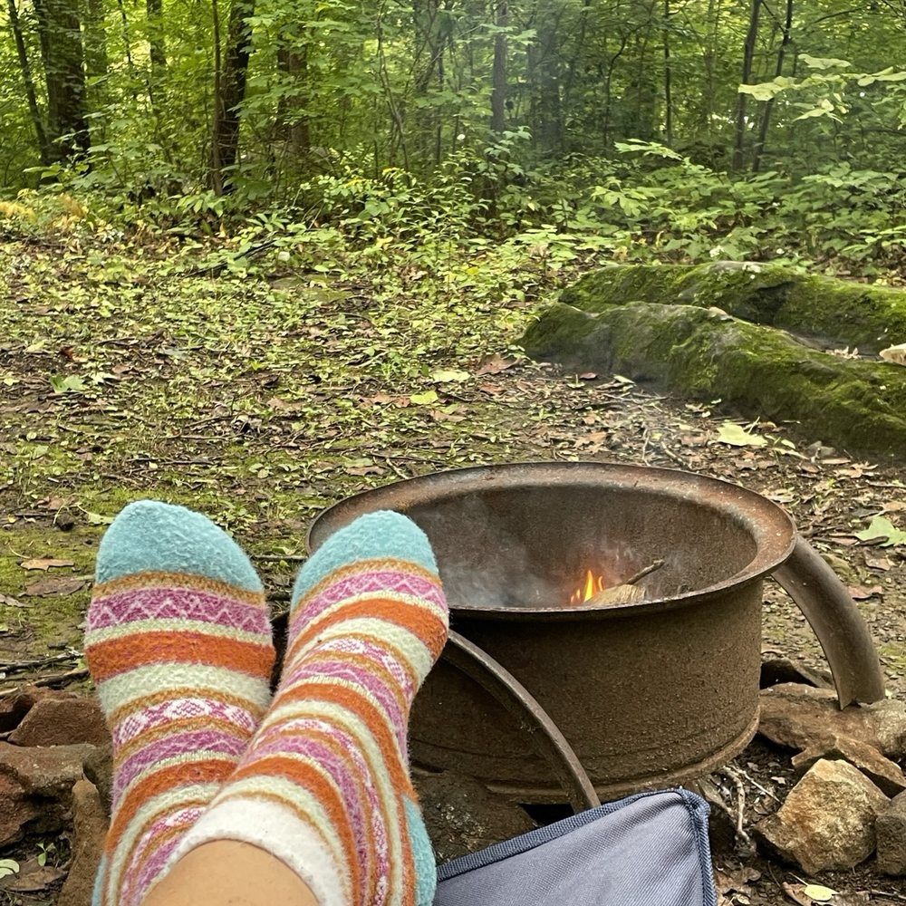 Boulder Woods Campground - Campfire and site view. - Campgrounds Near Me - Green Lane, Pennsylvania Boulder Woods Campground - Campfire and site view. - Campgrounds Near Me - Green Lane, Pennsylvania