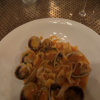 Cinghiale - Tagliatelle with cockle clams in tomato sauce... delicious! - Italian Near Me - Baltimore, Maryland