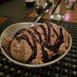 The Caroline - Coffee Ice Cream with chocolate sauce