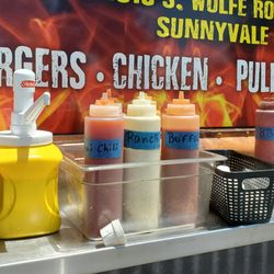 Old Greenwood BBQ at The Gold Rush Saloon Food Truck - Condiments