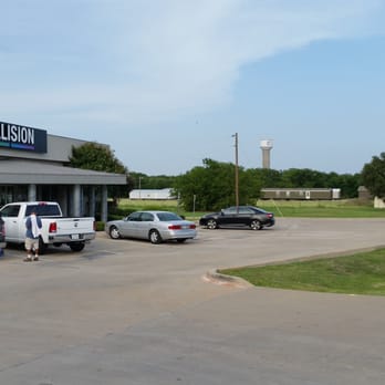 Southwest Signs and Graphics - Updating signage at this Caliber Collision in Corinth. - Signmaking Near Me - Plano, Texas