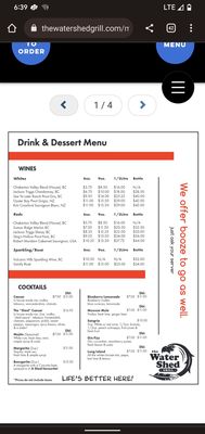 Menu photo 5 The Watershed Grill Brackendale, BC