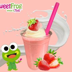 sweetFrog Premium Frozen Yogurt - Chocolate, Vanilla, Strawberry....
If we have the flavor froyo in store - we can turn it into the best shake in town.