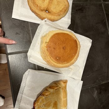 Julia's Bakery & Cafe - heart cookie  the bread in the middle is also really good cookie vanilla cake  - end is raspberry empanada - Bakeries Near Me - Olympia, Washington