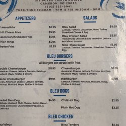 Bleu Market Cafe - Menu
