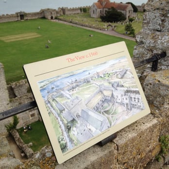 Portchester Castle - View from the keep - Castles Near Me - Fareham, HAM