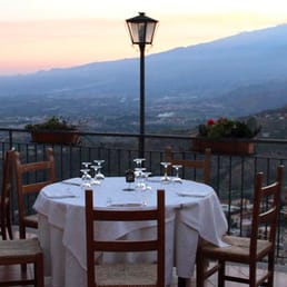 View of Mount Etna from the rooftop terrace. View of Mount Etna from the rooftop terrace.