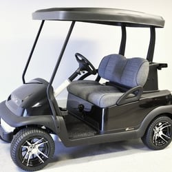 Nick's Custom Golf Cars - Custom Black Club Car Precedent