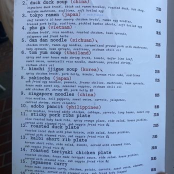 Napa Noodles - Menu - Noodles Near Me - Napa, California