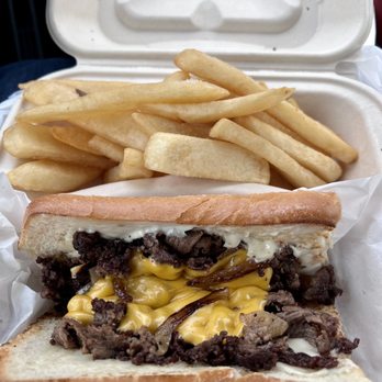 Hoagy Steak - Small cheesesteak with fries - Sandwiches Near Me - San Leandro, California Hoagy Steak - Small cheesesteak with fries - Sandwiches Near Me - San Leandro, California