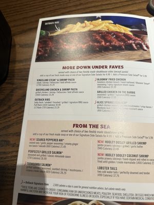 Menu photo 4 Outback Steakhouse Wilmington, NC