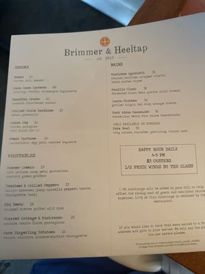 Menu photo 2 Brimmer & Heeltap Seattle, WA Menu photo 2 Brimmer & Heeltap Seattle, WA