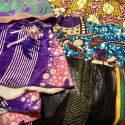 Silk & cotton skirts