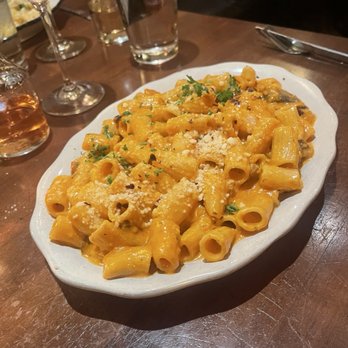 Mia Sorella - Spicy Rigatoni with Shrimp - Italian Near Me - Ballwin, Missouri Mia Sorella - Spicy Rigatoni with Shrimp - Italian Near Me - Ballwin, Missouri