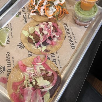 Masa Masa - Two avocado tacos and 1 adobo taco - Tacos Near Me - Roseville, California Masa Masa - Two avocado tacos and 1 adobo taco - Tacos Near Me - Roseville, California