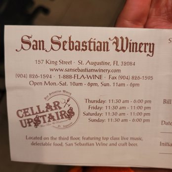 San Sebastian Winery - Wineries Near Me - Saint Augustine, Florida San Sebastian Winery - Wineries Near Me - Saint Augustine, Florida