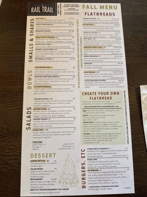 Menu photo 6 Rail Trail Flatbread Milford, MA