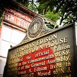 Thomas Edison House - Who wants to think of Lou as ground zero for first light bulb tests?