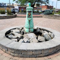 Tornado Memorial - Water fountain from the original court house