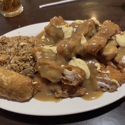 Bamboo Garden - Mandarin chicken with added hot mustard, so good!