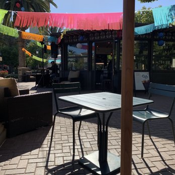Le Cafe Du Parc - They had a live DJ and decorated for the summer kick off - Cafes Near Me - Irvine, California