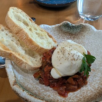 Pranzo - Eggplant Caponata w/Burrata! - Italian Near Me - Raleigh, North Carolina