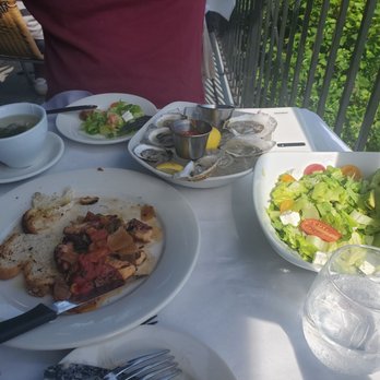 Gatsby's Landing - Grilled Octopus, Roman salad, half dozen oysters - New American Near Me - Roslyn, New York