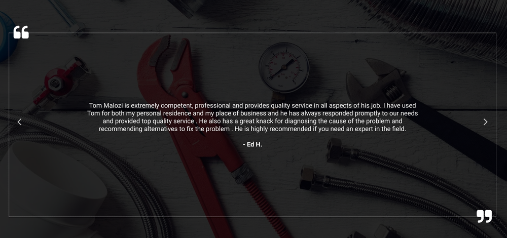 Slide of Tommy Malozi Jr Sewer Drain and Plumbing