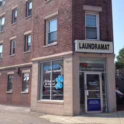 All-Brite Laundramat - View from outside.