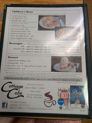 Menu photo 4 Cottage Cafe Madison, WI Menu photo 4 Cottage Cafe Madison, WI