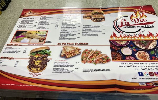 Menu photo 2 LaVie Mediterranean Grill Holland, OH Menu photo 2 LaVie Mediterranean Grill Holland, OH