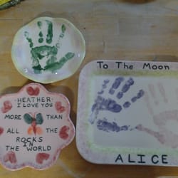Paint Your Own Studio - Beautiful Handprint plates