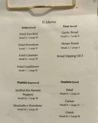 Menu photo 3 Roland's Trattoria Washington, PA