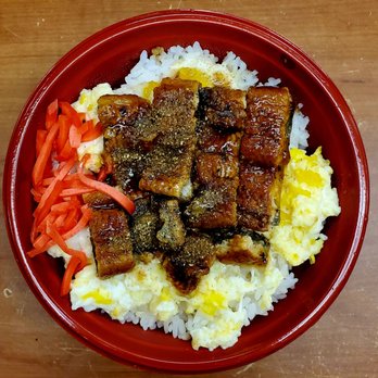 Shiggy’s - Shiggy's Unagi bowl ($11.51 w/tax). Da buggah had an Egg underneath. It was broke da moufth ono!!! - Japanese Near Me - Honolulu, Hawaii