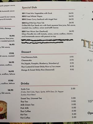 Menu photo 2 Thai Smile Destin, FL