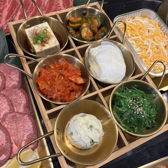Yakiniku Ginza - banchan set, octopus - Japanese Near Me - Mountain View, California