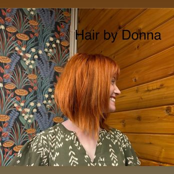 HairdonebyDonna - She is naturally blonde and I love making her a copper penny red and this haircut is one of my favorite I do! - Hair Salons Near Me - Merced, California HairdonebyDonna - She is naturally blonde and I love making her a copper penny red and this haircut is one of my favorite I do! - Hair Salons Near Me - Merced, California