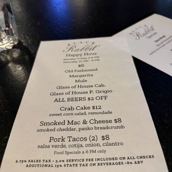 Black Rabbit - Happy hours - Tapas/Small Plates Near Me - Nashville, Tennessee