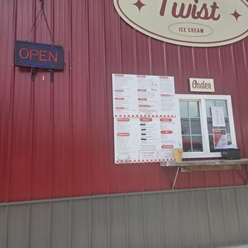 C-Town Twist Ice Cream Stand - Ordering window wi6y menu - Ice Cream & Frozen Yogurt Near Me - Centralia, Illinois C-Town Twist Ice Cream Stand - Ordering window wi6y menu - Ice Cream & Frozen Yogurt Near Me - Centralia, Illinois