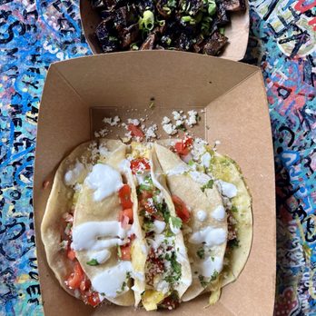Katalina's - Breakfast tacos with purple craze hash - Breakfast & Brunch Near Me - Columbus, Ohio