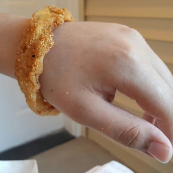 Red Mill Burgers - Onion rings so large, the kiddo can wear it as a bracelet - Burgers Near Me - Seattle, Washington Red Mill Burgers - Onion rings so large, the kiddo can wear it as a bracelet - Burgers Near Me - Seattle, Washington
