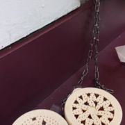 Photo of Fat Slice Pizza - Berkeley, CA, United States. They chain them to the wall.... seriously