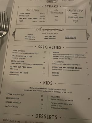 Menu photo 5 City Hall Steakhouse Jenks, OK Menu photo 5 City Hall Steakhouse Jenks, OK
