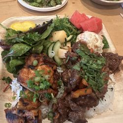 The Old Hotel - Pork belly and beef stir fry combo bento, little spicy, perfect flavor, will be back for this combo