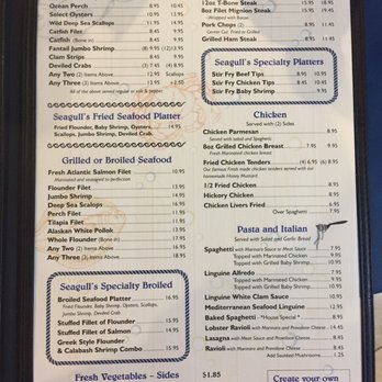 Seagull's Grill - Menu - Seafood Near Me - Lancaster, South Carolina Seagull's Grill - Menu - Seafood Near Me - Lancaster, South Carolina