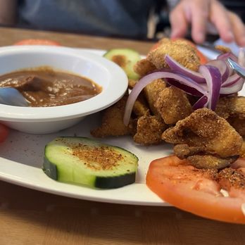 El Coco Loco Modesto - chicharrón, de botana. Spicy/ smokey salsa...rico! - Seafood Near Me - Modesto, California El Coco Loco Modesto - chicharrón, de botana. Spicy/ smokey salsa...rico! - Seafood Near Me - Modesto, California