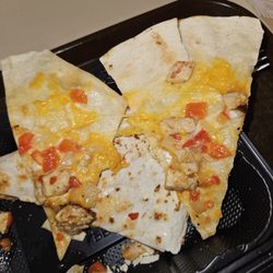 Ridge Road Bagel - This is a chicken quesadilla with peppers and onions, not much peppers, onions or chicken. Ordered 2nd one w/no pepp &,onion. $23.00 sad..