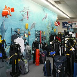 Bob's Dive Shop - Our showroom. Bob's Dive Shop has been in business since 1972 and is the oldest dive store in California with original ownership.