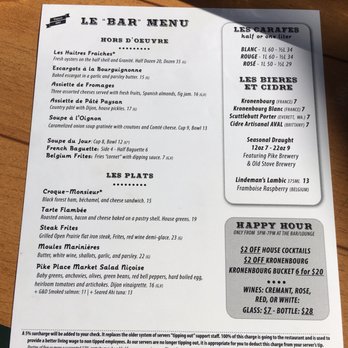 Maximilien - Menu - French Near Me - Seattle, Washington Maximilien - Menu - French Near Me - Seattle, Washington