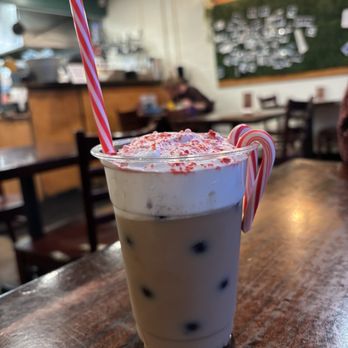 Season - Iced peppermint white chocolate latte - Breakfast & Brunch Near Me - Marietta, Georgia Season - Iced peppermint white chocolate latte - Breakfast & Brunch Near Me - Marietta, Georgia